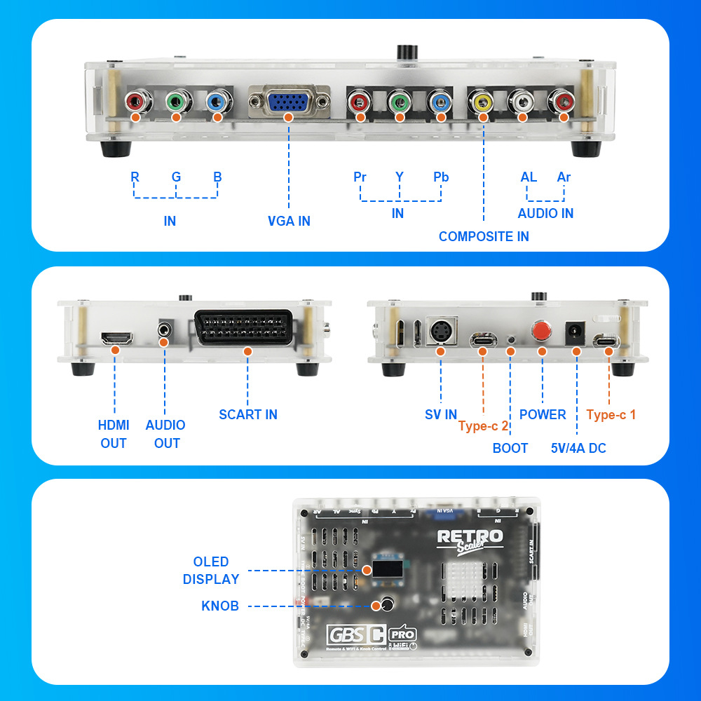 Scart To Hdmi - جهاز تحكم ألعاب ريترو جديد GBSC