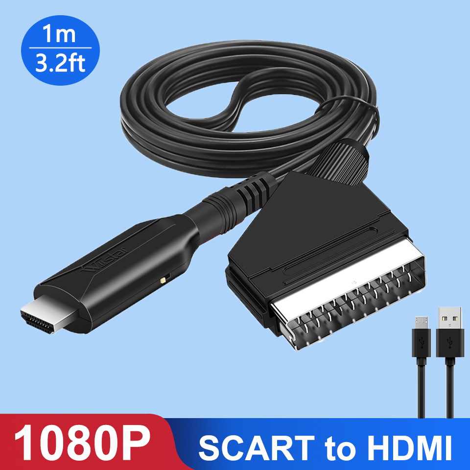 Scart To Hdmi - محول سكارت إلى HDMI 1080P محول