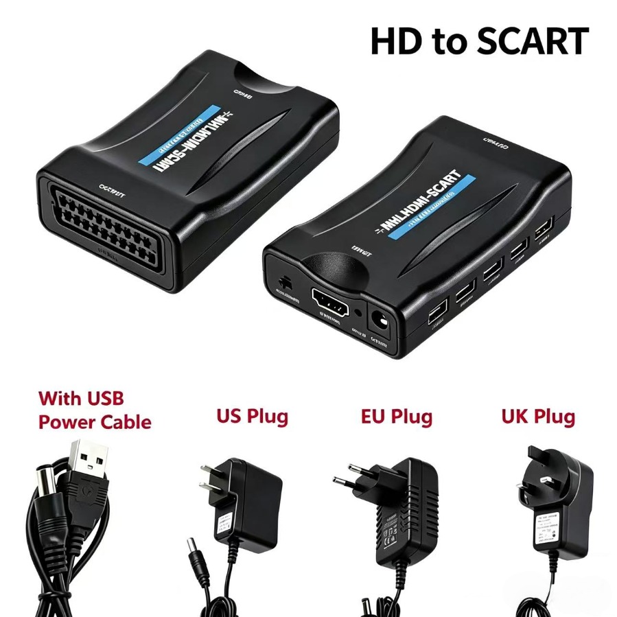 Scart To Hdmi - محول HDMI إلى Scart بدقة 1080