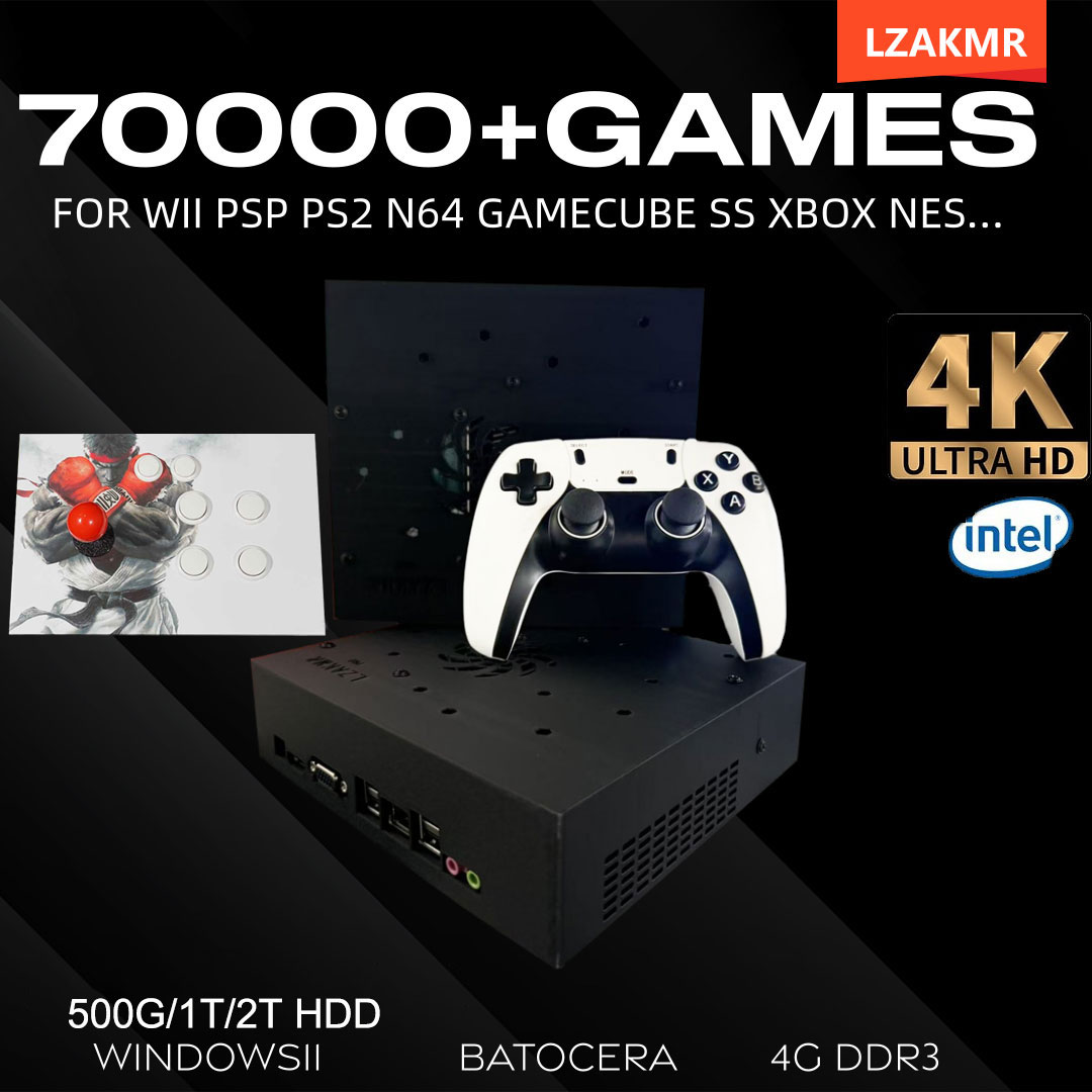 Retro Gaming N64 - وحدة تحكم ألعاب ريترو 70000+ ألعاب