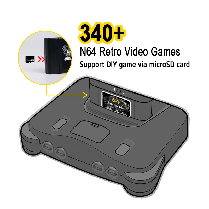 بطاقة ألعاب 64 بت ريترو 340 في - مراجعة Retro Gaming N64 وسعره