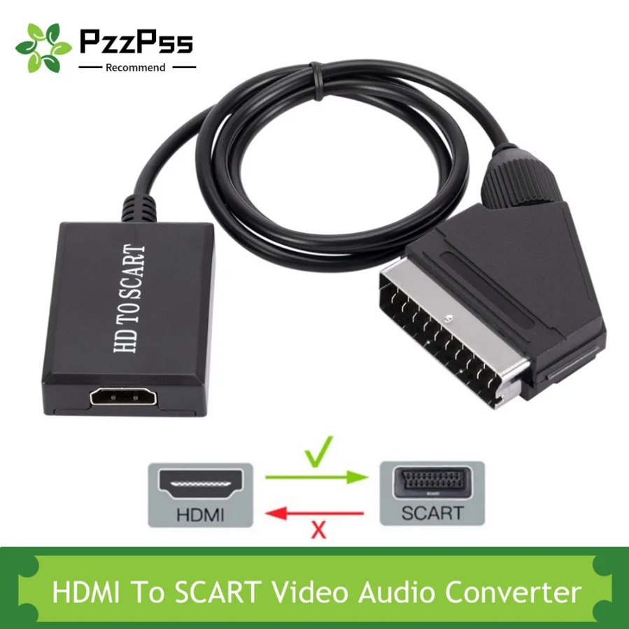 HDMI-متوافق مع محول سكارت، مدخ - مراجعة Scart To Hdmi وسعره