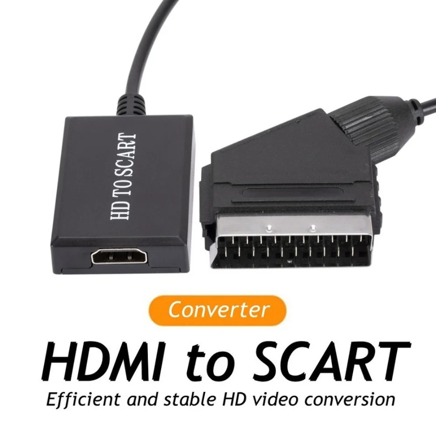 HDMI-متوافق مع محول سكارت، مدخ - مراجعة Scart To Hdmi وسعره