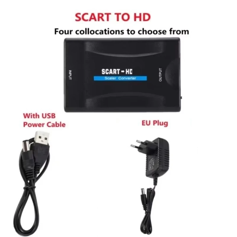 محول SCART إلى HD يعمل بالطاقة - مراجعة Scart To Hdmi وسعره
