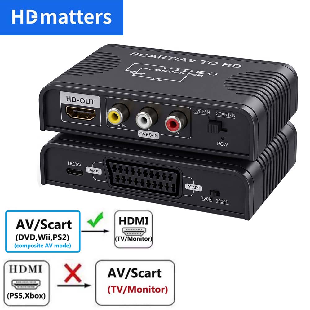 محول سكارت إلى HDMI 2 في 1، مح - مراجعة Scart To Hdmi وسعره